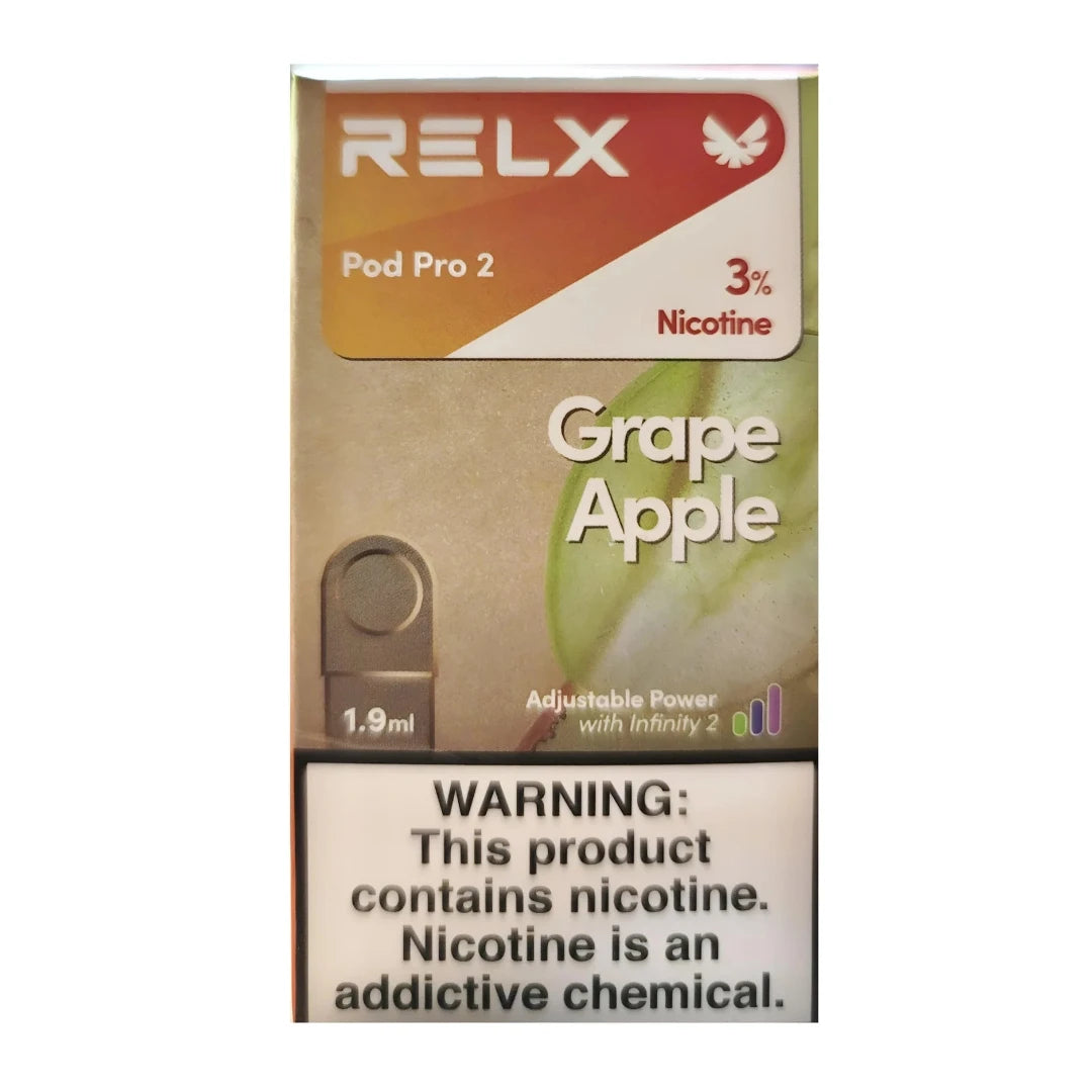 GRAPE APPLE 3% - RELX POD PRO 2