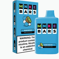 BLUE KIWI ICE - MNKE BARS 6500 PUFFS 20MG