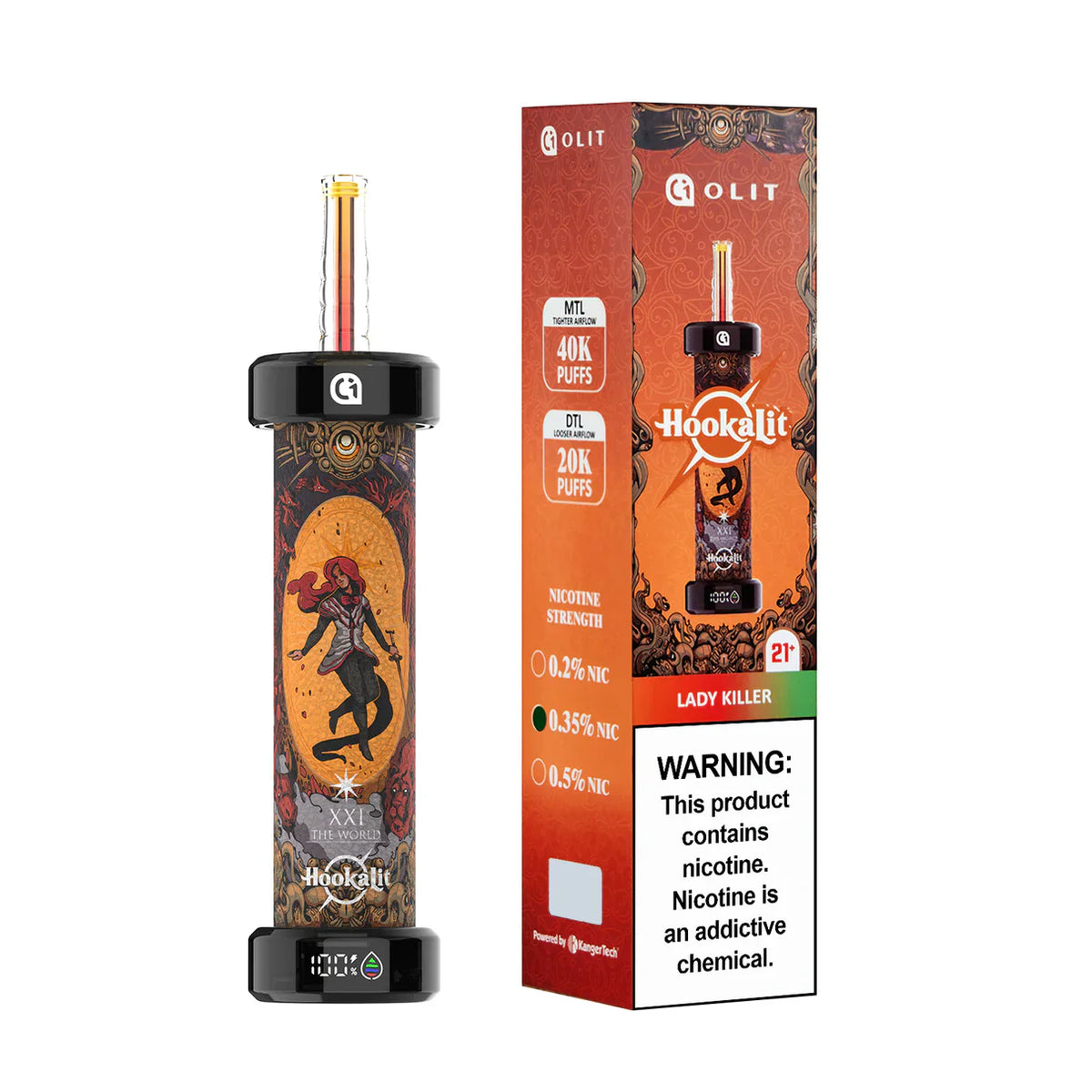 HOOKALIT LADY KILLER 40,000 PUFFS 3.5MG