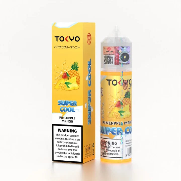 TOKYO SUPER COOL PINEAPPLE MANGO FREE BASE 60ML
