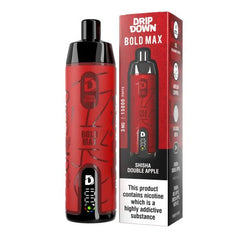 Drip Down Bold Max Disposable 15000 Puffs (3mg) – Shesha Double Apple