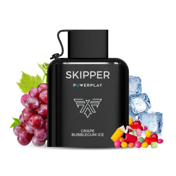Skipper Powerplay Grape Bubblegum Pod 5% – 16000 Puffs