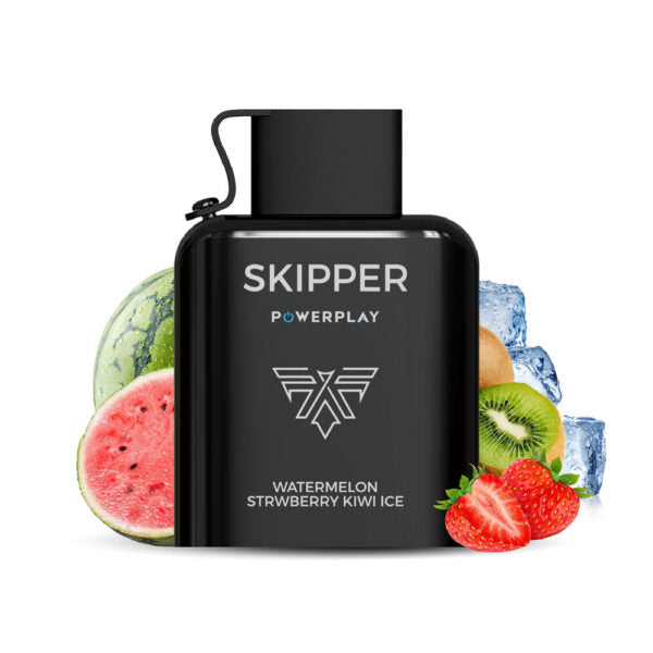 Skipper Powerplay Watermelon Strawberry Kiwi Ice 5% – 16,000 Puffs