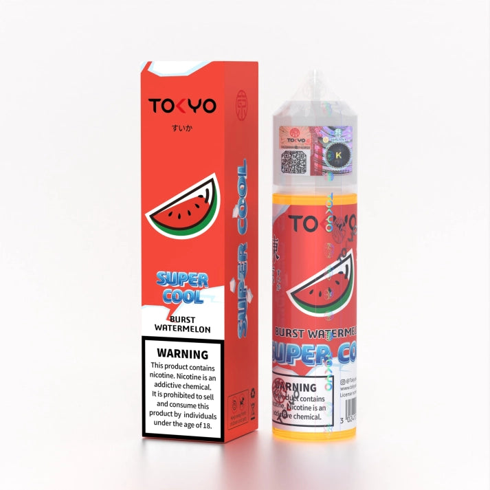TOKYO SUPER COOL BURST WATERMELON FREE BASE 60ML