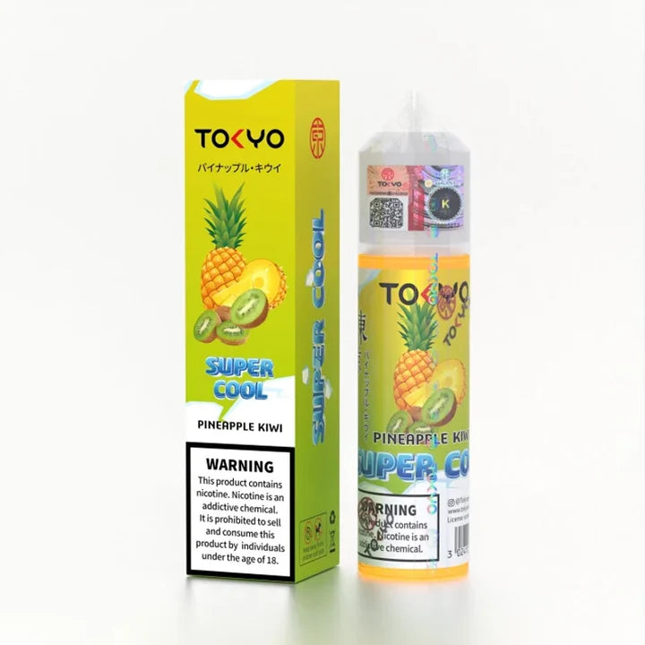 TOKYO SUPER COOL PINEAPPLE KIWI FREE BASE 60ML
