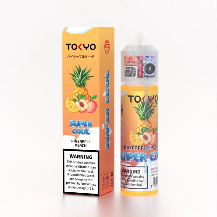 TOKYO SUPER COOL PINEAPPLE PEACH FREE BASE 60ML