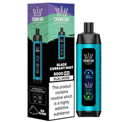 BLACK CURRANT ICE 5MG - AL FAKHER CROWN BAR DISPOSABLE 8000 PUFFS