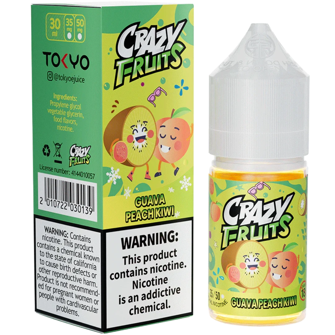 GUAVA PEACH KIWI 30ML - TOKYO CRAZY FRUITS