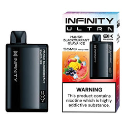 MANGO BLACKCURRANT GUAVA ICE 55MG - INFINITY ULTRA DISPOSABLE 8000 PUFFS