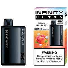 PEACH MOON ICE 55MG - INFINITY ULTRA DISPOSABLE 8000 PUFFS