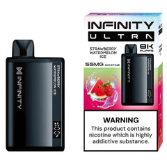 STRAWBERRY WATERMELON ICE 55MG - INFINITY ULTRA DISPOSABLE 8000 PUFFS