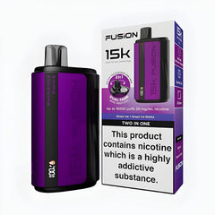 GRAPE ICE + GRAPE ICE SHISHA - IVG FUSION 2 IN 1 DISPOSABLE 15000 PUFFS 20MG