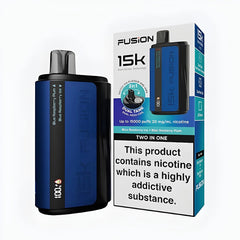 BLUE RASPBERRY PLUM + BLUE RASPBERRY ICE - IVG FUSION 2 IN 1 DISPOSABLE 15000 PUFFS 20MG