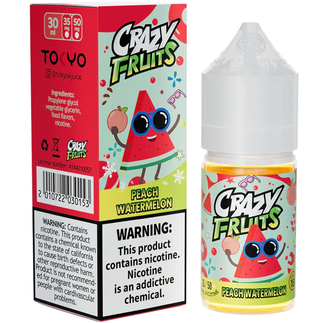 PEACH WATERMELON 30ML - TOKYO CRAZY FRUITS